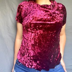 Velvet blouse
